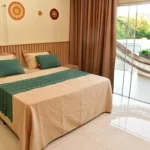 Acomodação com cama na Pousada Varandas Alter